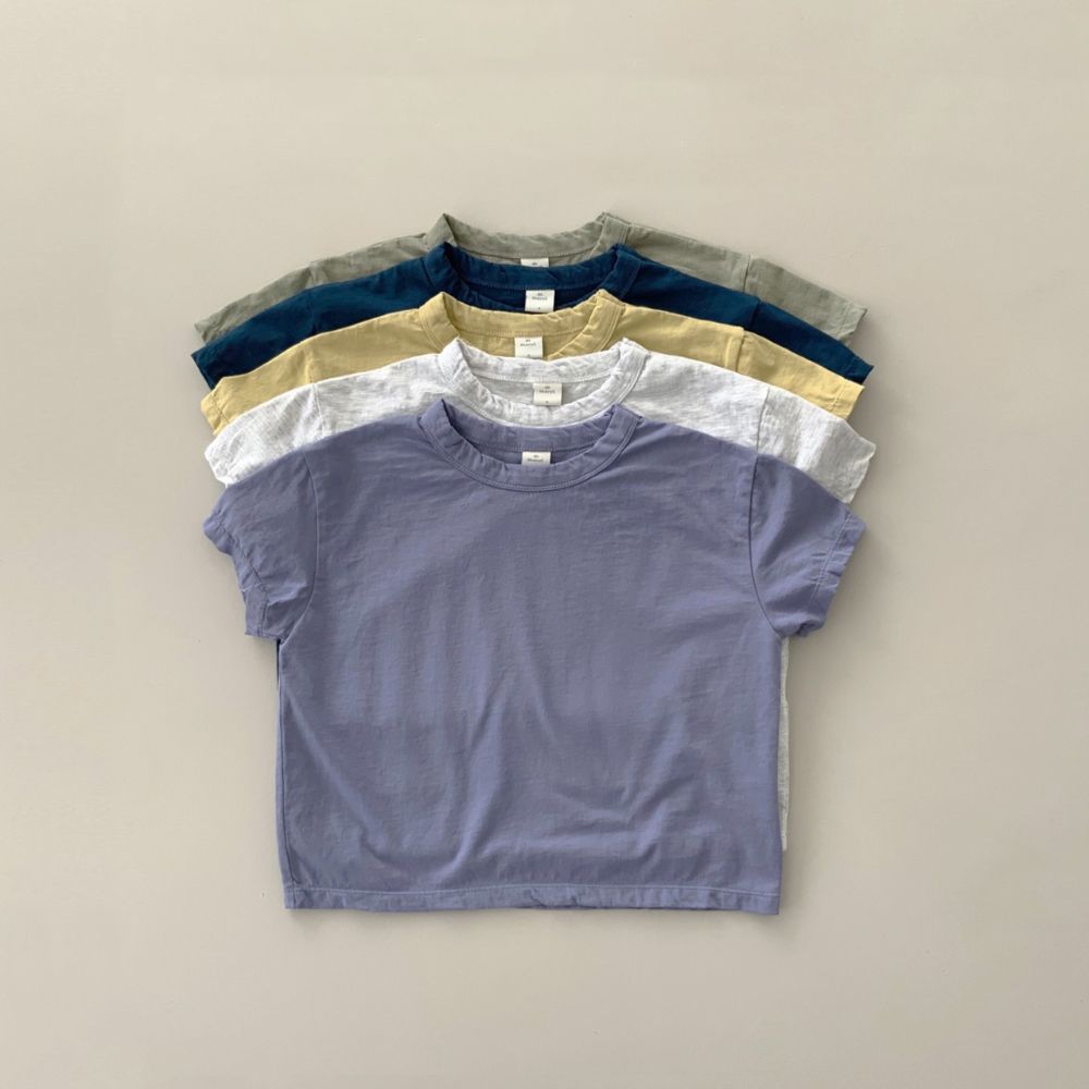 반팔 티셔츠 차콜 색상 이미지-S1L11